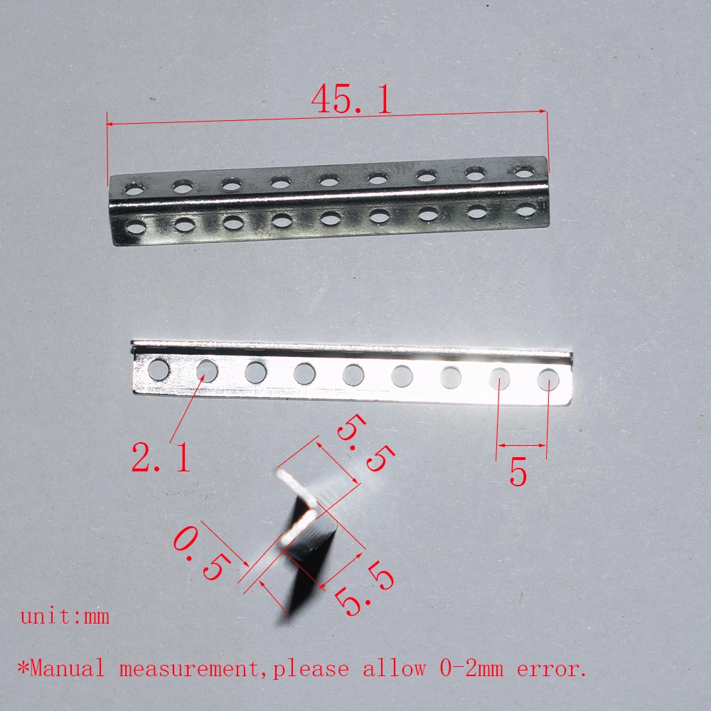 10/100pcs 5x5x45 Right angle iron rc car robot frame bracket toy part/technology model parts yuanmbm baby toys 55452B | Игрушки и хобби