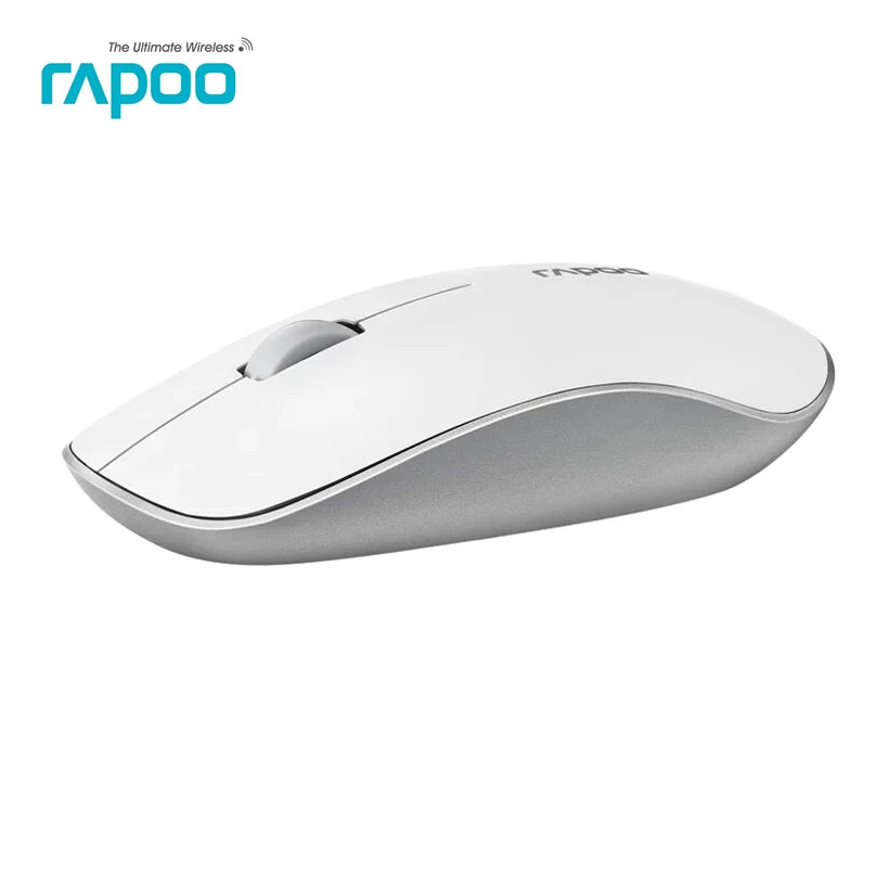 Подлинная Rapoo 5 Г USB Беспроводная Мышь Молчание Мыши Тонкий Модный Бесшумной
