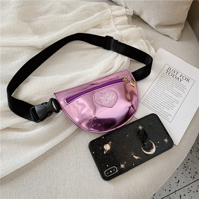 2019 новая детская поясная сумка Яркие Кожаные сумки на плечо милые мини-сумки для