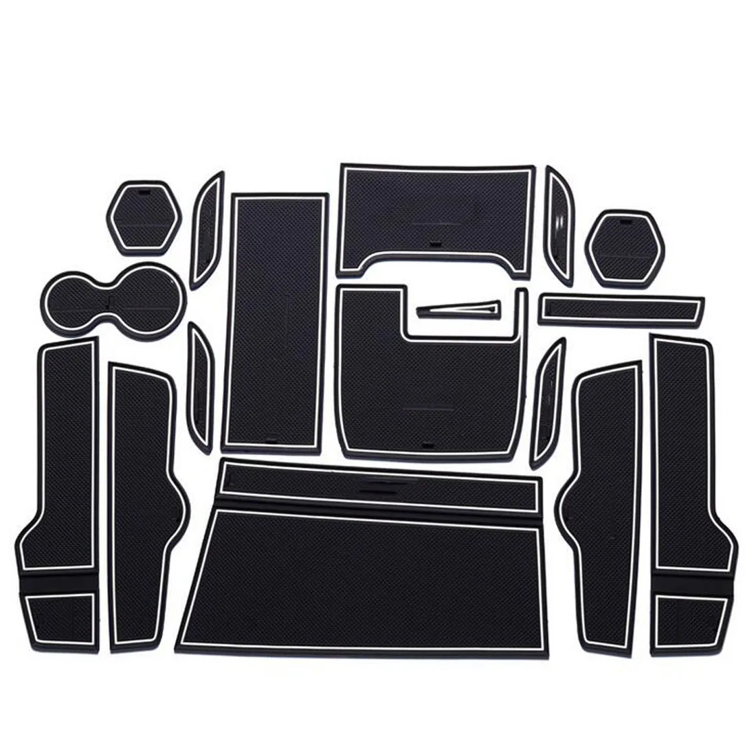 17X Авто Стайлинг нескользящий коврик стикер ворота Слот резиновый двери ковер