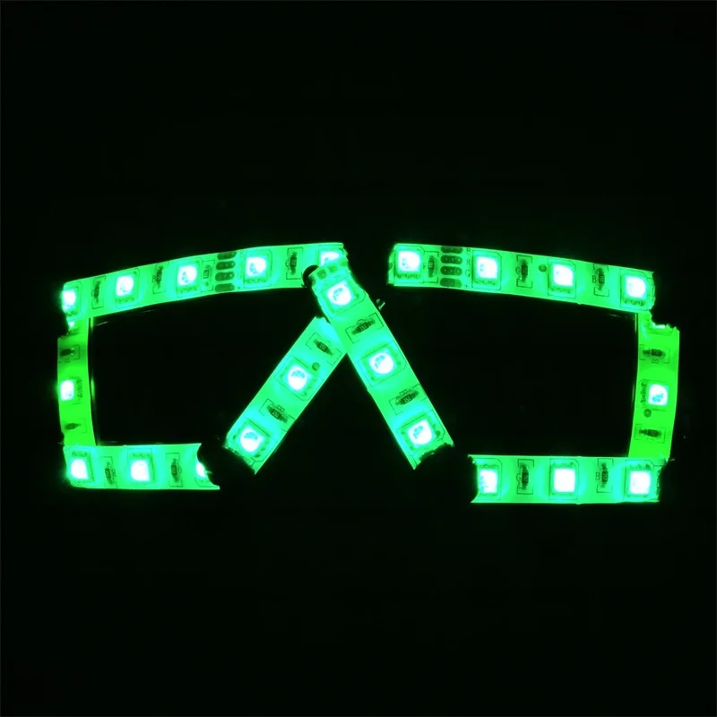 

Wecool новый дизайн возможность изменения и мигания 7 цветов светодиодные очки для мероприятий и вечевечерние светодиодсветодиодный очки DJ Клубные мигающие очки