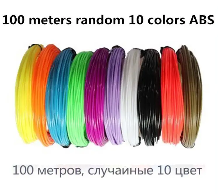Only 100M ABS IGRARK 3D печатная Ручка DIY 3D чертежный принтер ручка с ABS нитью лучший для детей 3D живопись День рождения Рождественский подарок - Цвет: Only 100M ABS