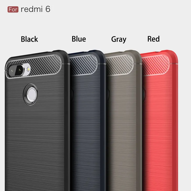 Thin Soft Tpu Phone Case For Redmi 6 Matte Non-slip Silicone Protective Back Cover 6A Business Pro | Мобильные телефоны и