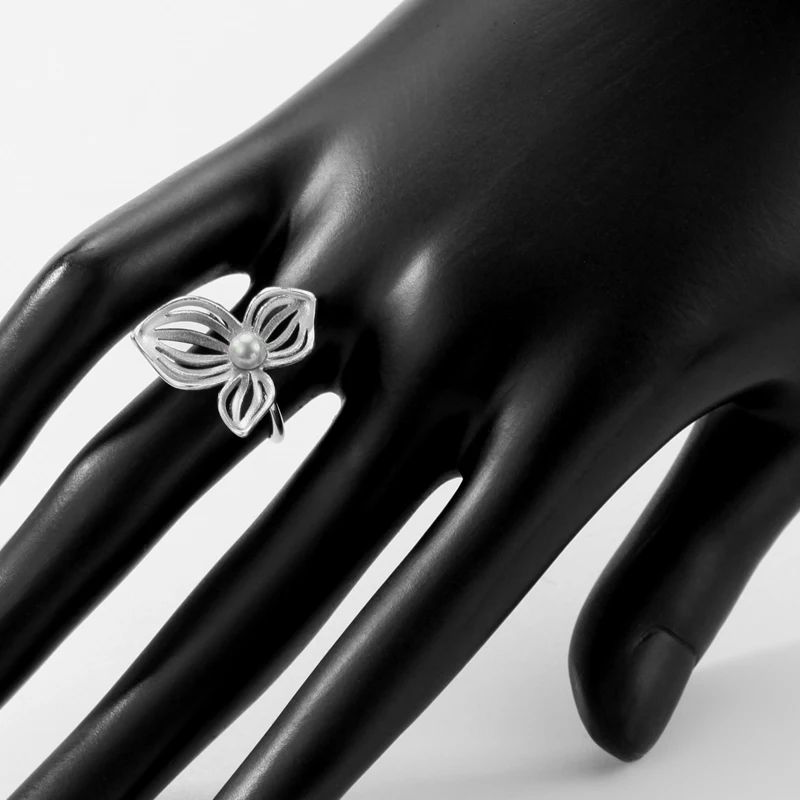 Neoglory Серебро 925 кольца в китайском стиле цветок винтажные обручальные имитация