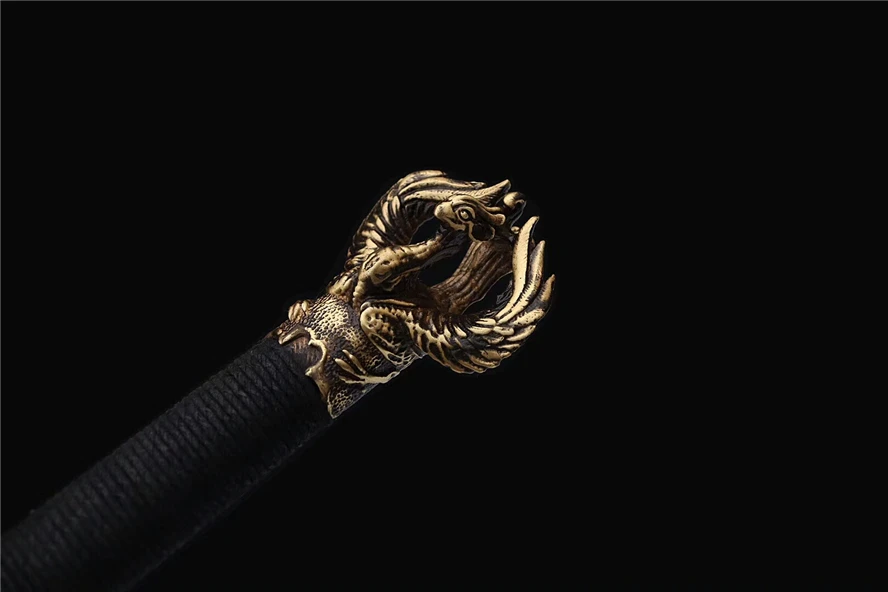 Китайский меч Tang Battle Jian из качественной стали T10 с закалкой в глине и острым лезвием, готовый к использованию.