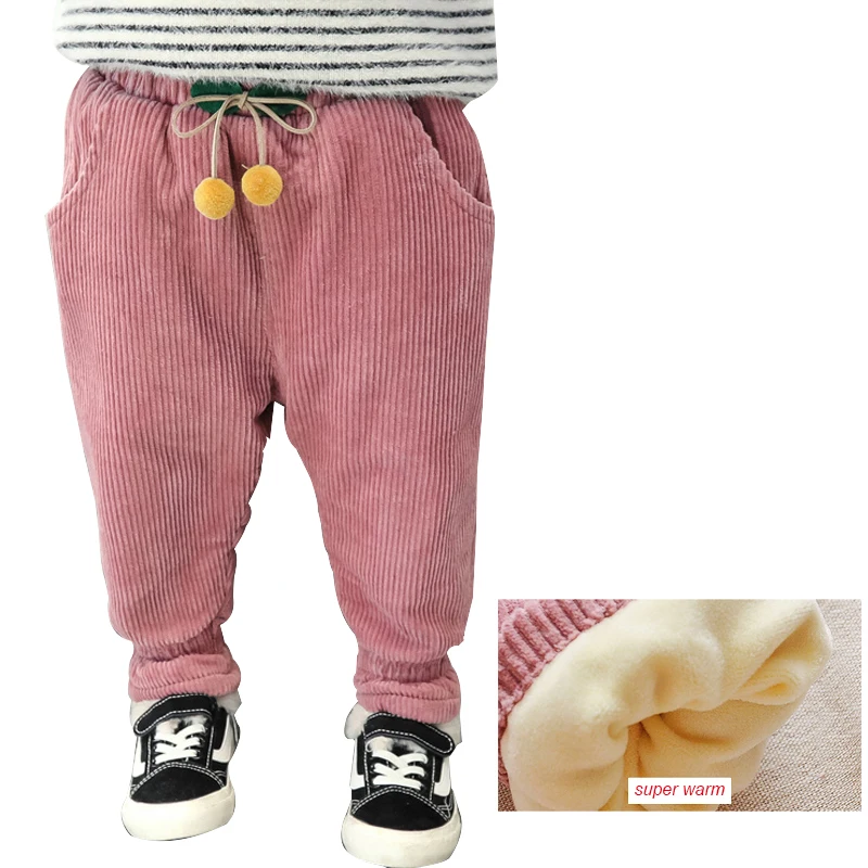 

Baby Winter Pants for Girls Boys Children Velvet Thick Leggings Toddler Newborn Casual Trousers 1 2 3 4 5 Year