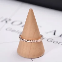 yun ruo modern simplify rose gold color tail ring ladys birthday gift for woman fashion titanium steel jewelry never fade 2020