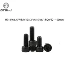 Метрическая резьба DIN912 M3 черный класс 12,9 легированная сталь Шестигранная головка винтовые болты M3 *(345678910121415  50) мм