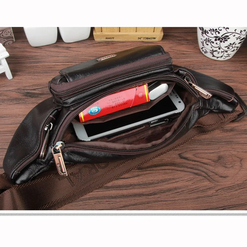 Поясная сумка для мужчин из натуральной кожи на каждый день путешествий 2018|leather