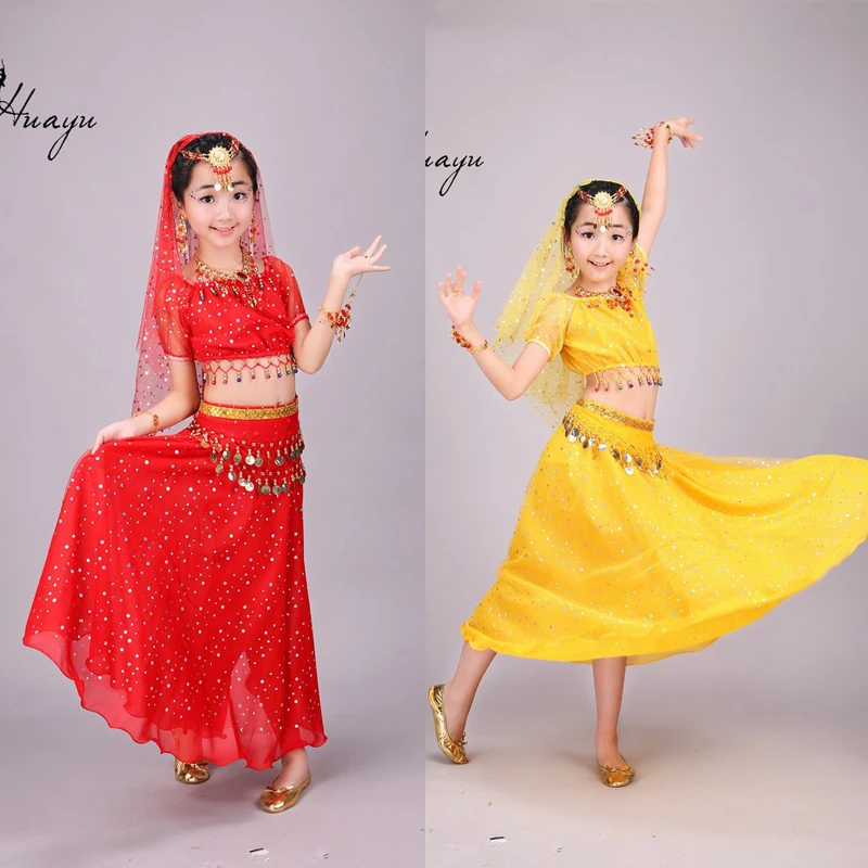 Детский костюм для танца живота с блестками 3 предмета|kid belly dance|oriental danceindian dance |