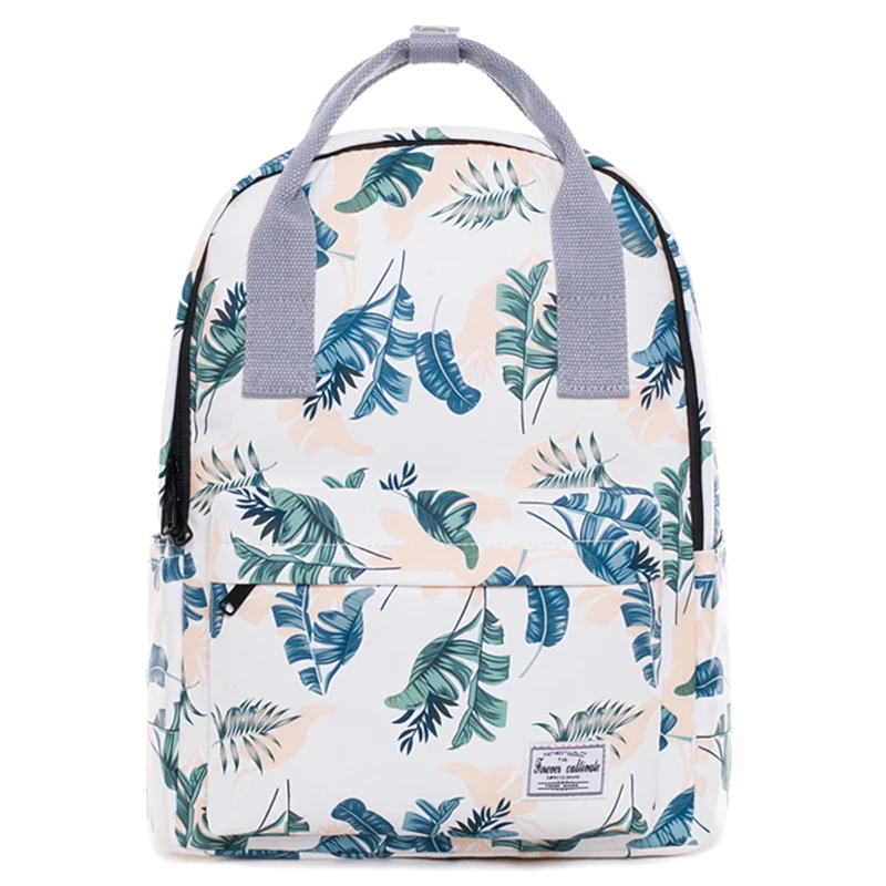 

Mochila Feminina Leaf PrintedWomen's Backpack School Bag for Teenagers Girl College Student Bookbag Female Shoulder Travel Bag