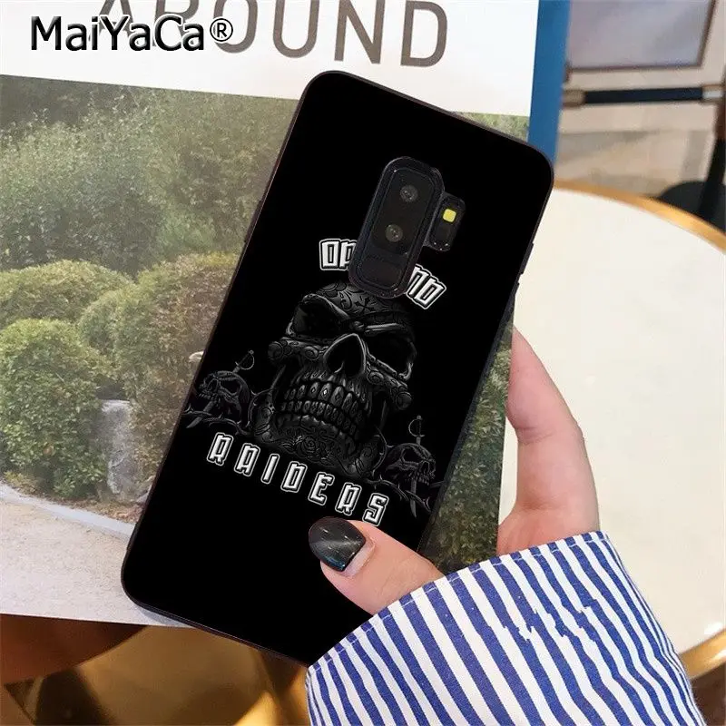 MaiYaCa Oakland Raiders высокое качество чехол для телефона для samsung S9 S9 плюс S5 S6 S6edge S6plus S7 S7edge S8 S8plus