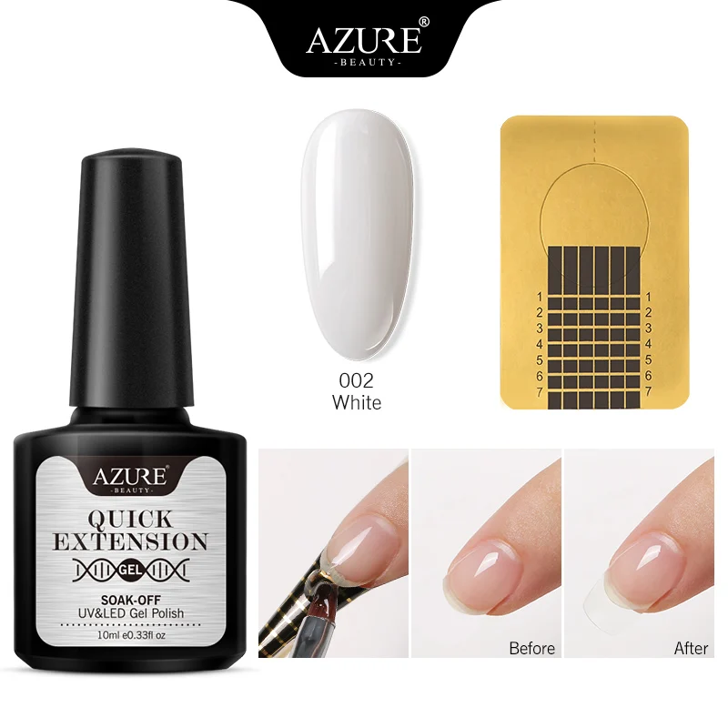 Azure beauty, удлиняющий УФ-Комплект гель-лака для наращивания, светодиодный Гель-лак для ногтей, Набор стикеров для ногтей, впитывающий строительный УФ-гель - Цвет: 2PCS SET 002