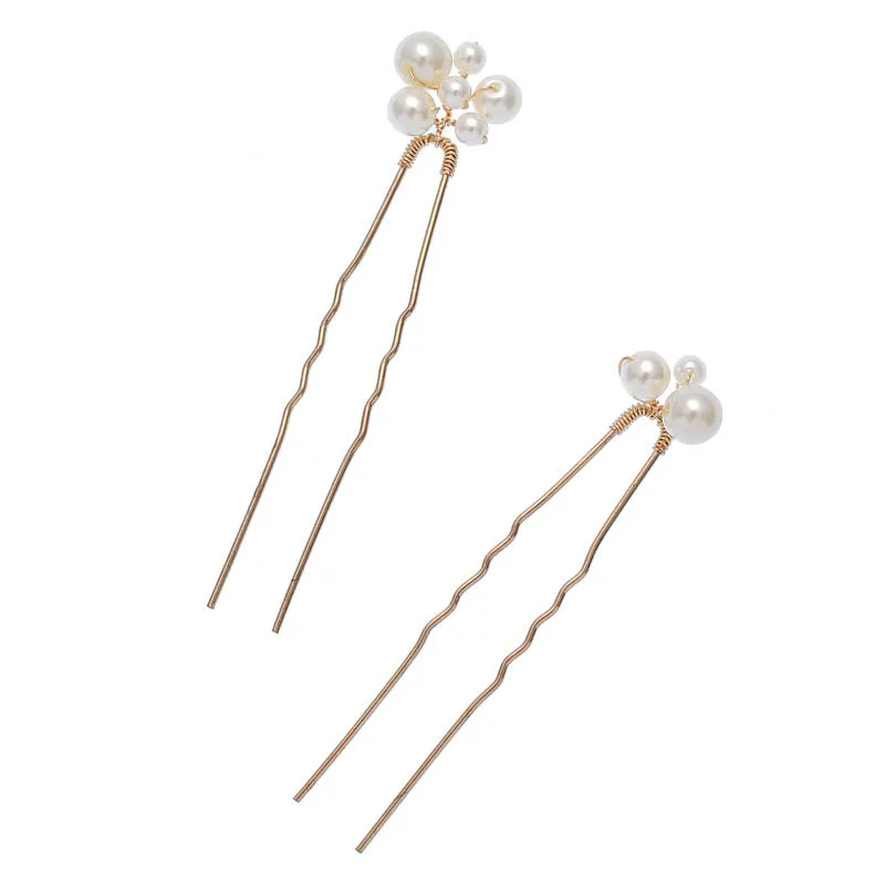 Q Wedding Hair Comb Bride Bridal Accessories Handmade Pearl Headdress Women Hairpin Head Decoration |