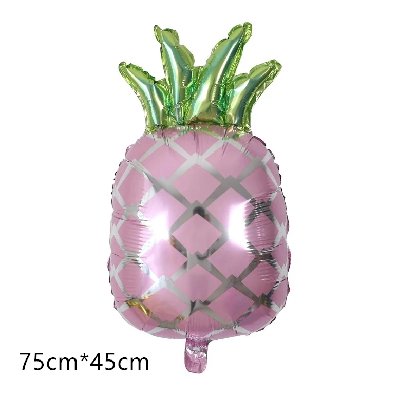 1pc Pink pineapple 1 шт. новые пищевые овощи баллоны мультфильм фрукты фольга воздушные шары для дня рождения детское украшение душевой кабины детская тема вечерние поставки игрушки - Цвет: 1pc Pink pineapple