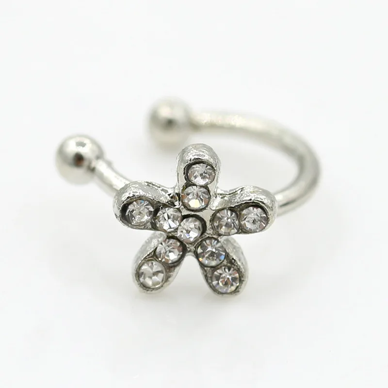 Женские серьги-манжеты на застежке готические серьги в форме цветка морской