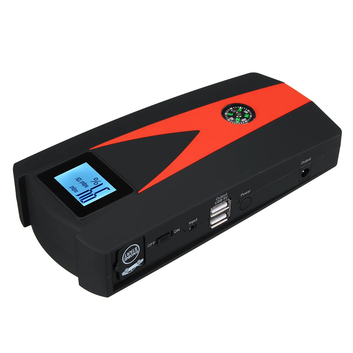 99900 мАч автомобильное пусковое устройство, 12V светодиодный 2USB SOS аварийный Мощность банка для Портативный автомобиля Батарея усилитель Зарядное устройство пусковое устройство