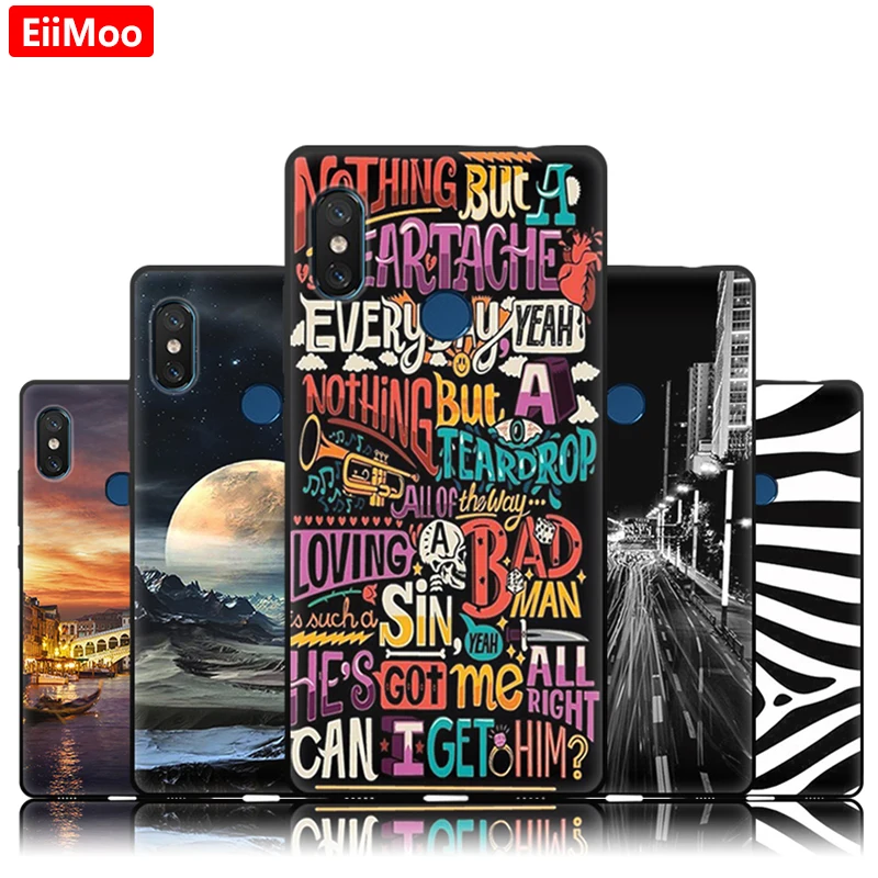 Чехол EiiMoo для телефона Xiaomi Mi 8 Lite мягкий силиконовый чехол из ТПУ с милыми