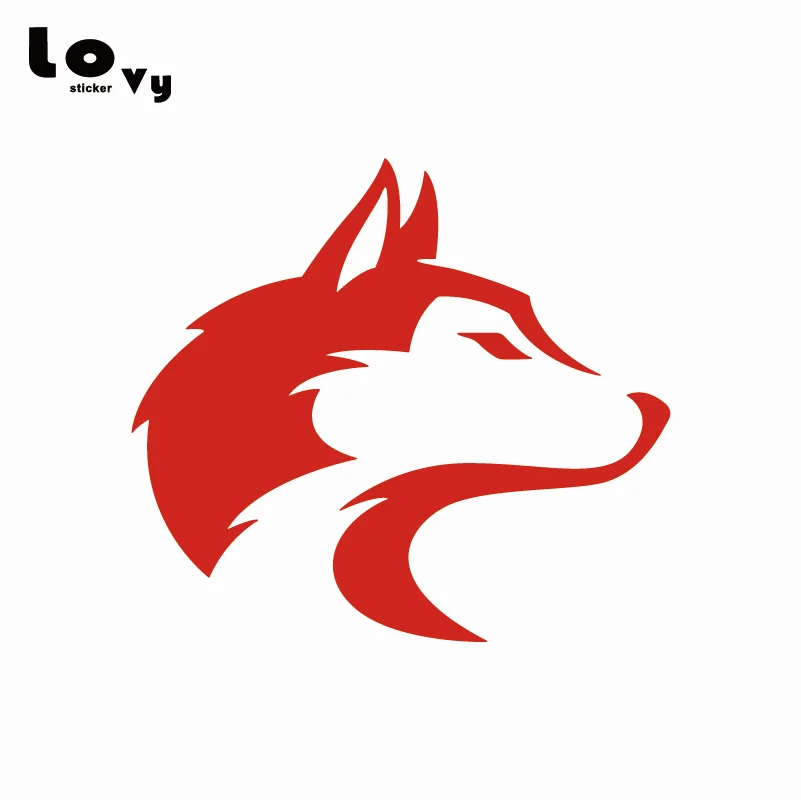 Виниловая наклейка для автомобиля Husky мультяшная собака украшение на заднее окно