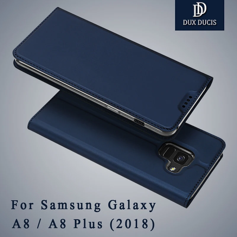Dux Ducis чехол для samsung Galaxy A8 2018 Чехол Флип Бумажник кожаный Plus Чехлы плюс | Мобильные