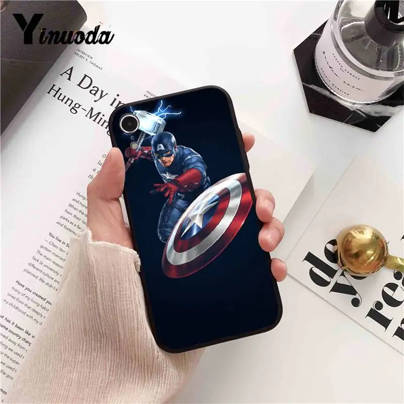 Чехол для телефона Yinuoda Marvel the Avengers Endgame Super hero Captain iPhone 8 7 6 6S 6plus X XS MAX 5 5S SE XR 10 11 pro max |