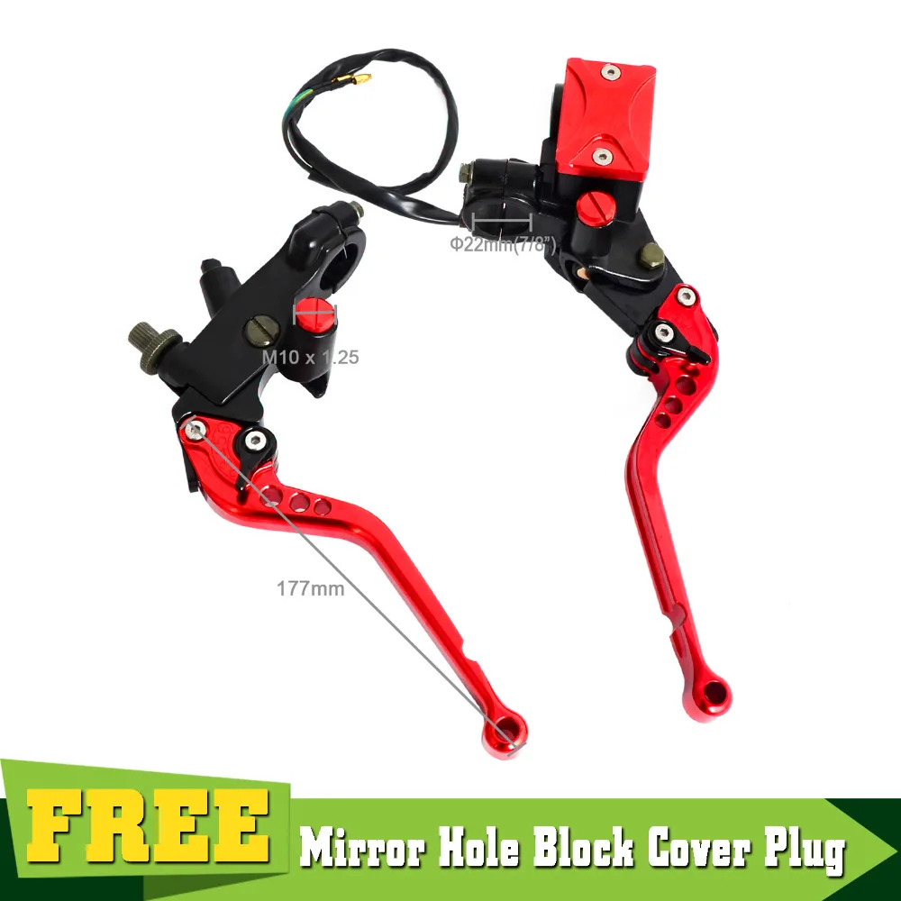 Универсальный 7/8 &quotрычаг главный цилиндр тормозной муфты набор резервуар для Honda