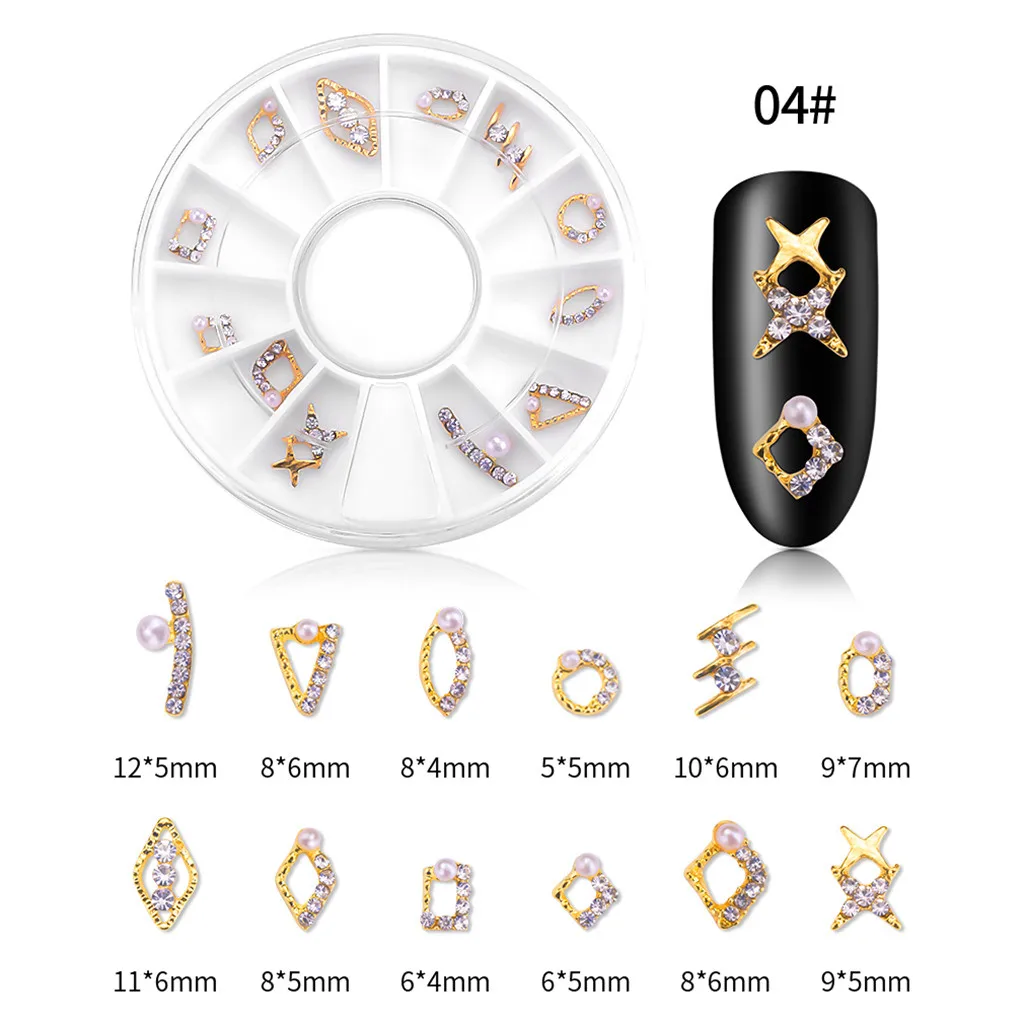 New Fashion Women Nail Art DIY Design Decoration Jewelry Accessories Hollow Diamond Cards Glasses Beauty Ladies | Красота и здоровье