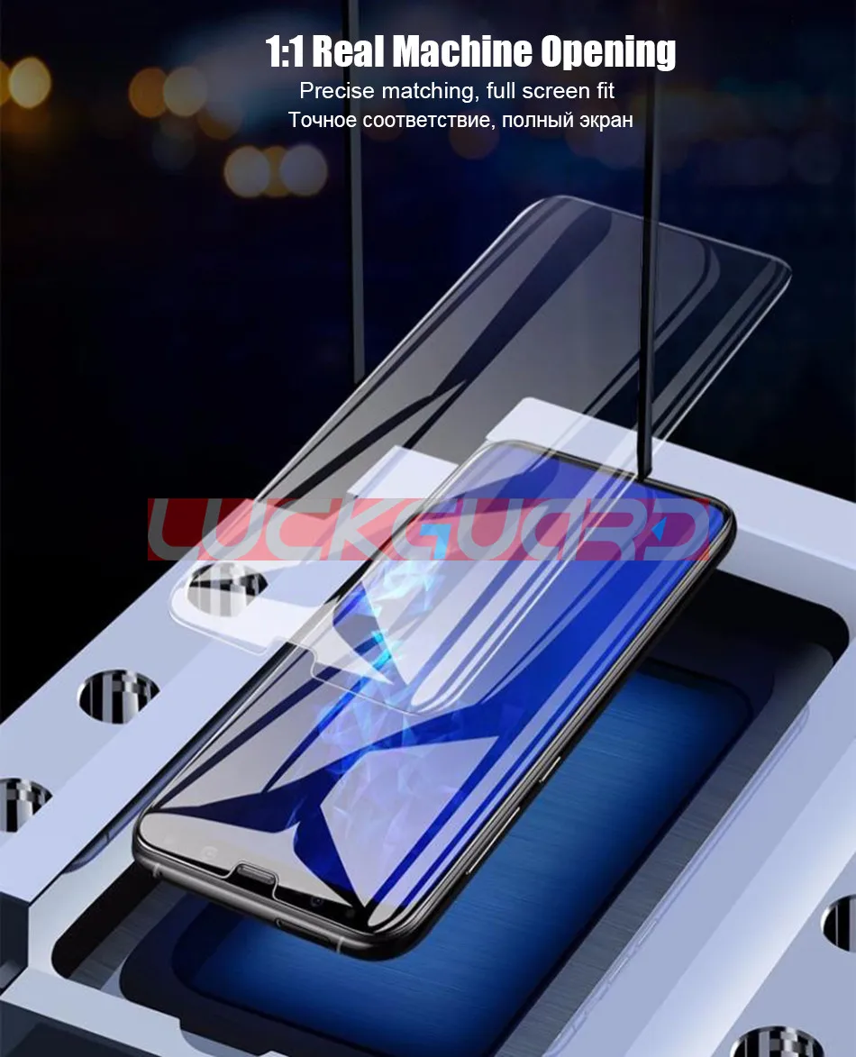 6D закаленное стекло полное покрытие клеем для samsung Galaxy S8 S9 Plus УФ жидкий протектор экрана для Galaxy Note 9 8 пленка УФ клей
