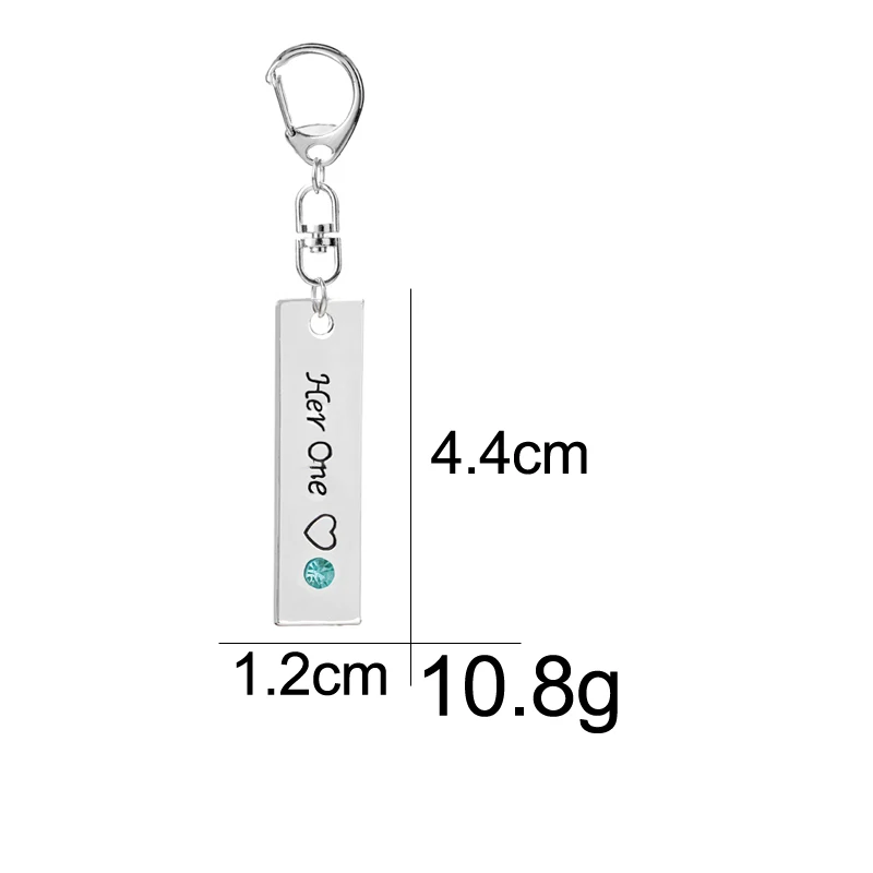 Стразы ее один его единственное сердце Выгравированный кулон парный брелок