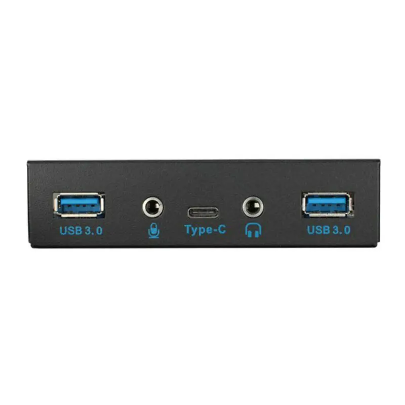 Передняя панель Great Q с 5 портами USB 3 1 и 0 Аудиоразъемом мм кронштейном TYPE C для