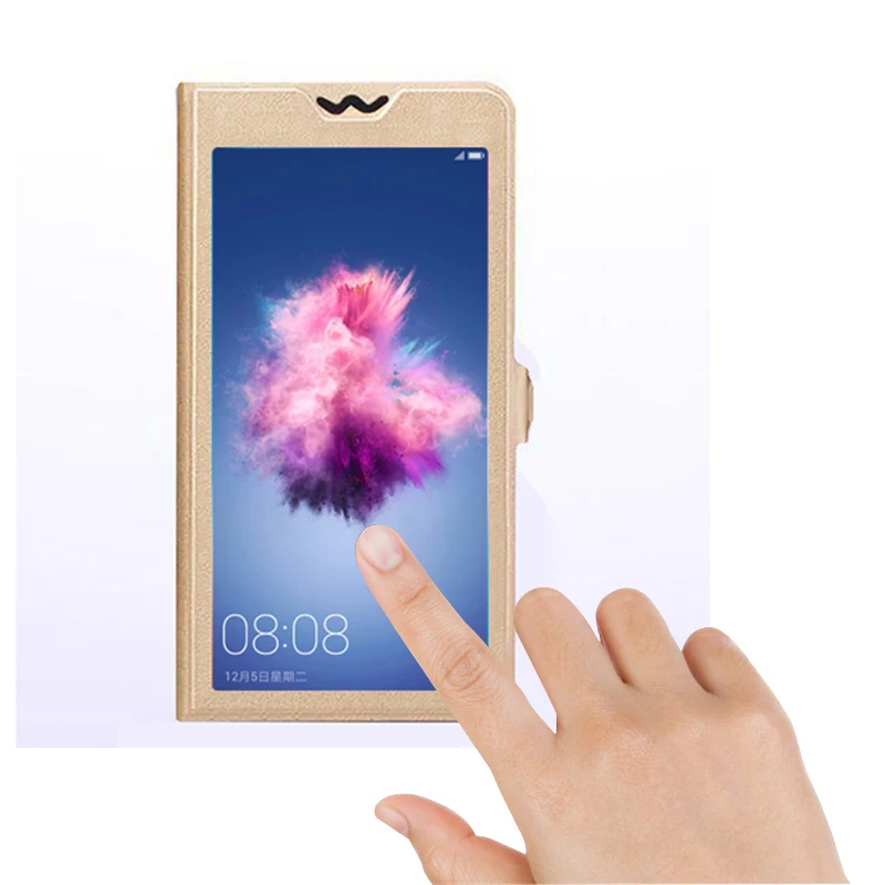 Вид из окна флип чехол для zte L5 плюс L110 V580 случаях роскошные кожаные kickstand кошелек
