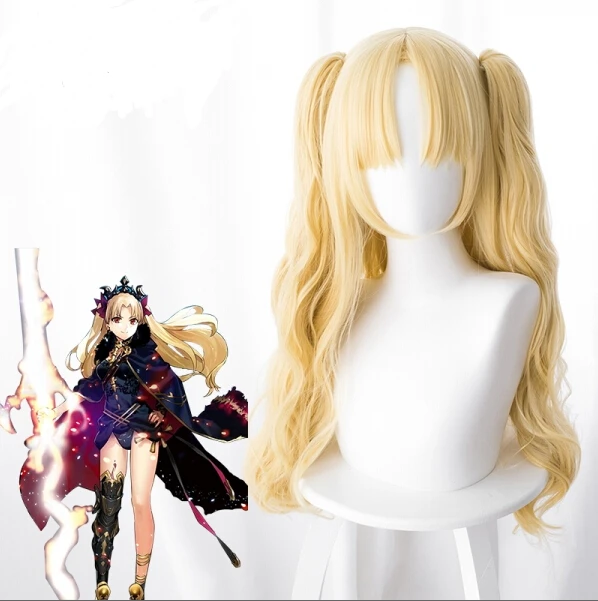 

FGO Fate Grand Order Ereshkigal косплей парик служанка Lancer хвост блонд синтетические волосы + парик Кепка для костюма