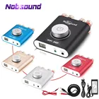 Цифровой усилитель мощности Nobsound, Hi-Fi NS-20G Mini Bluetooth 5,0 TPA3116 Hi-Fi DSP стерео усилитель для наушников 100 Вт + 100 Вт с адаптером