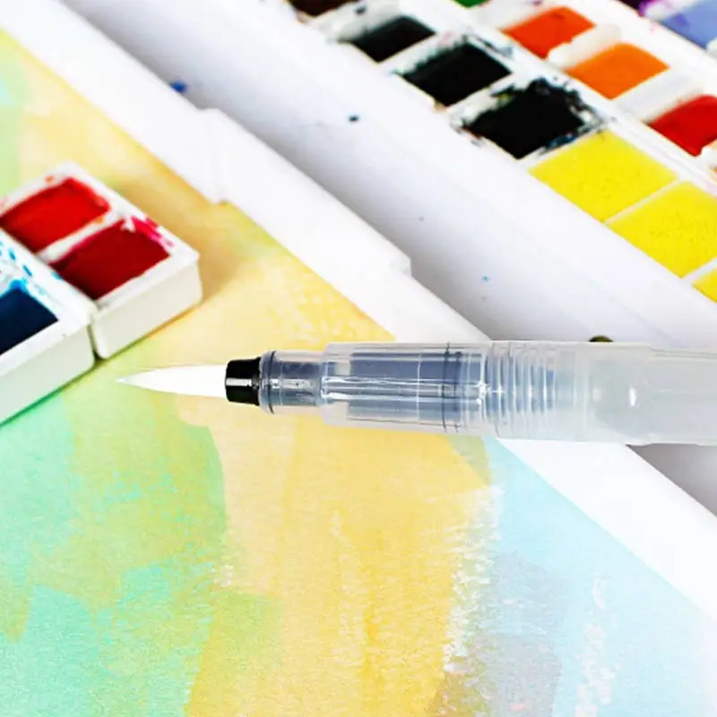 Кисть для воды чернильная ручка многоразовая Водорастворимая прозрачная