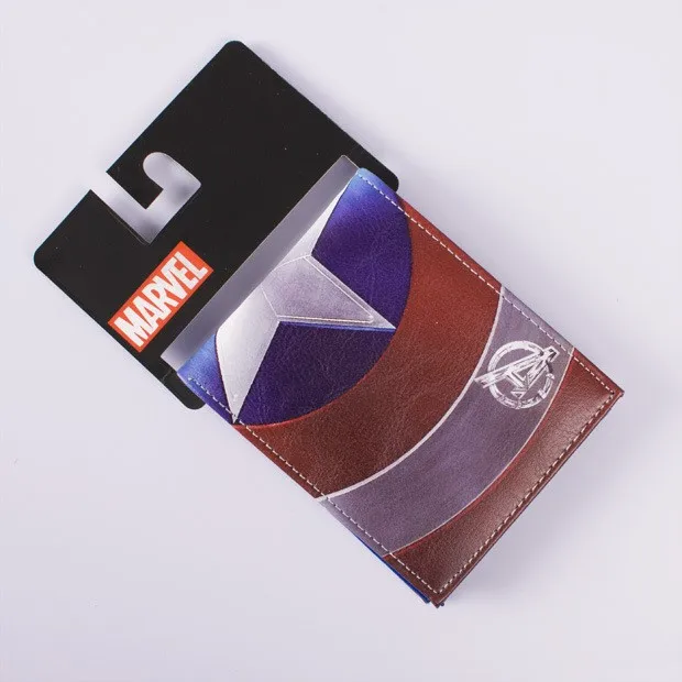 2018 DC Marvel кошелек Капитан Америка карты сумки известный аминовый мультфильм кожа