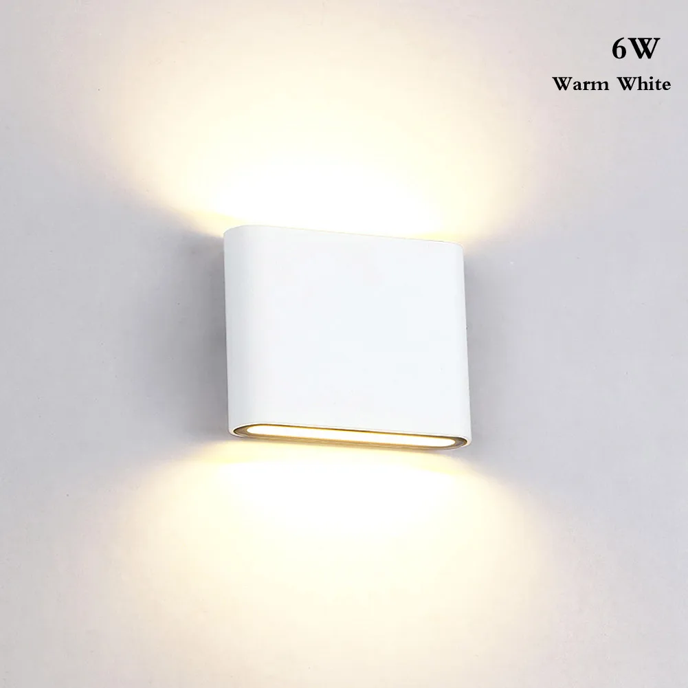 6W 12W LED COB IP65 водонепроницаемый настенный светильник наружные настенные бра огни