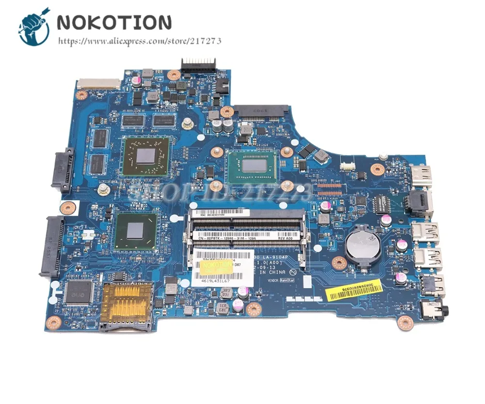 NOKOTION CN 00P6TK VAW00 LA 9104P для Dell Inspiron 15 3521 материнская плата ноутбука HD7670M SR0XF I3 3227U