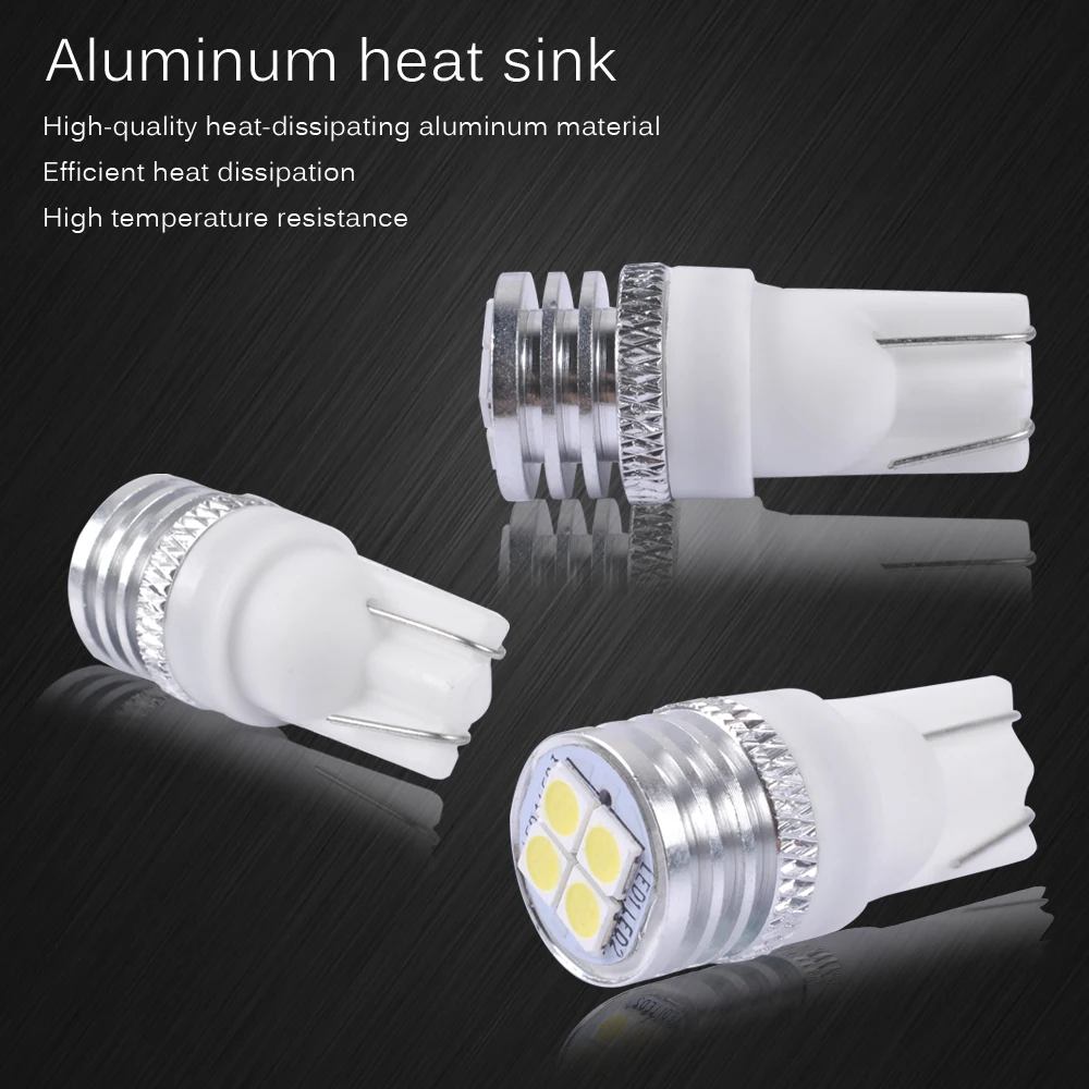 AutoEC 2x T10 3030 4 smd 194 168 W5W Светодиодная подсветка для заднего номерного