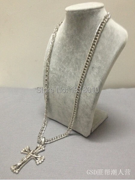 Новый Золотой Крест Иисуса Iced Out распятие горный хрусталь кулон хип хоп звено