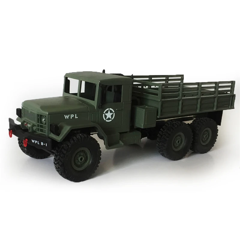 WPL военный автомобиль с дистанционным управлением 6 колес внедорожный