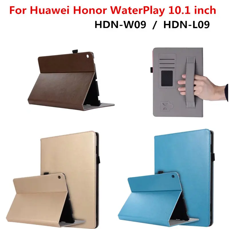 Бизнес PU кожаный чехол флип для Huawei Honor waterplay hdn w09 l09 10.1 дюймов Планшеты Обложка