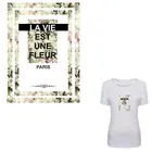 Термоклейкие нашивки во французском стиле, новый дизайн одежды для самостоятельной сборки, моющиеся нашивки для футболок с аппликацией