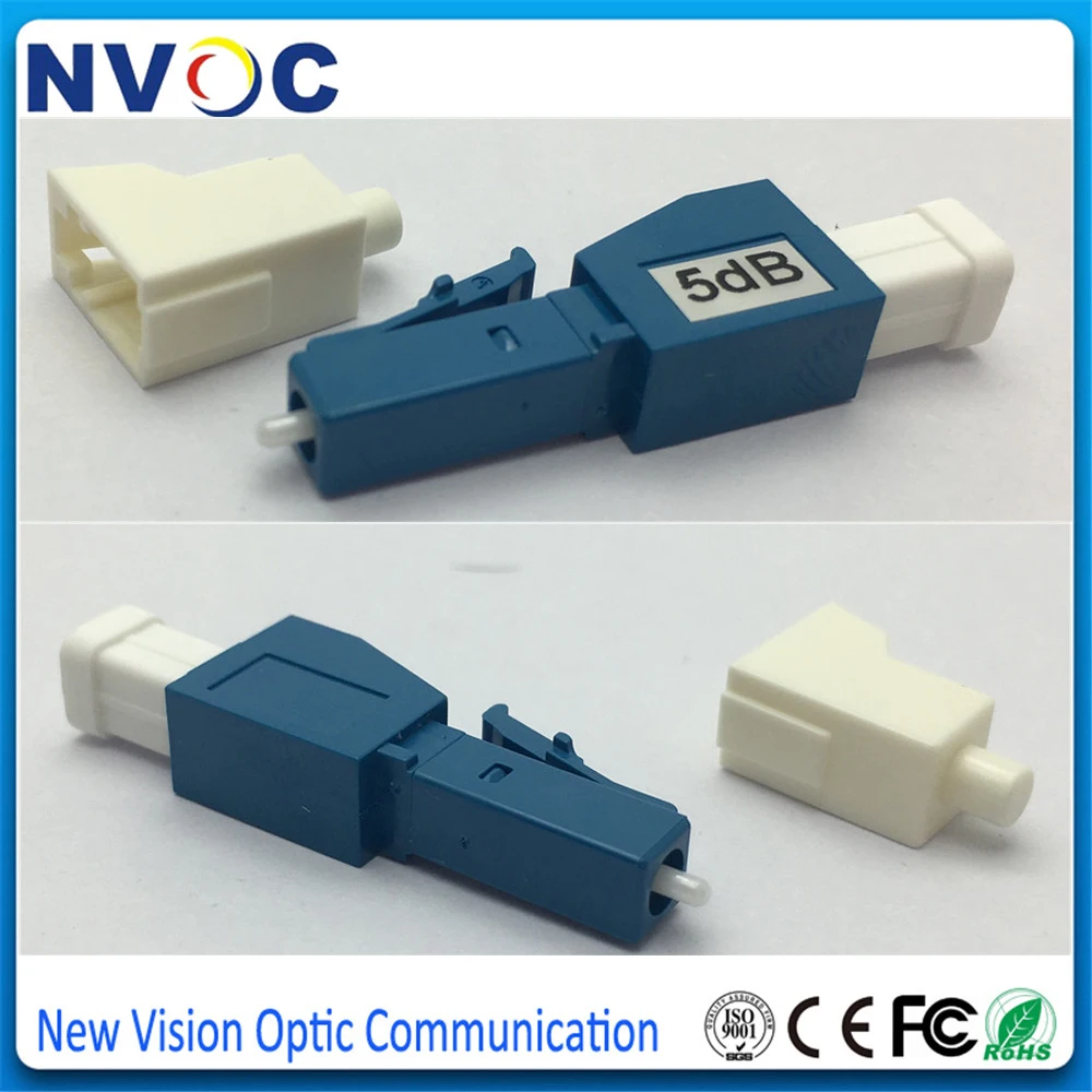 10 шт./лот LCUPC SM SX 7db волоконно оптический аттенюатор LC/UPC Одномодовый Simplex 3 5 15 20dB