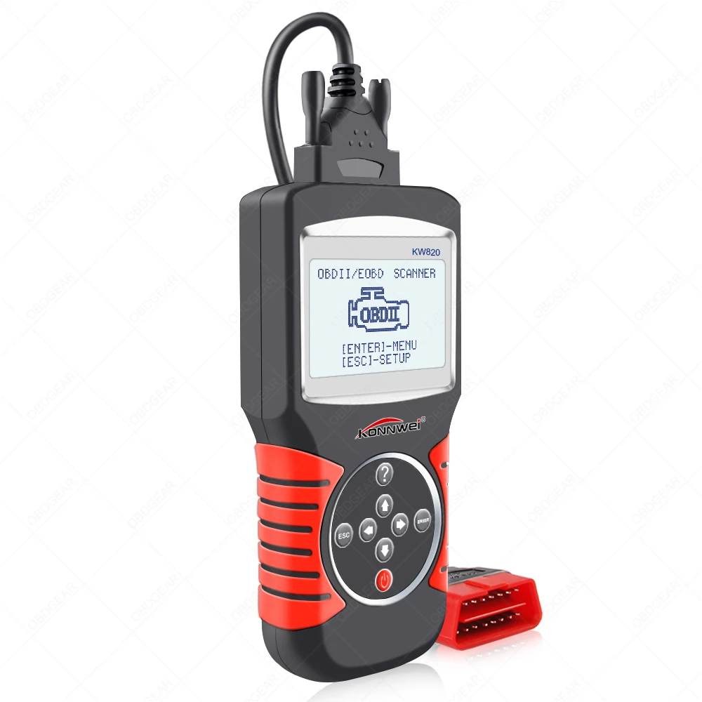 Универсальный автомобильный диагностический сканер Konnwei KW820 OBD2 бесплатный