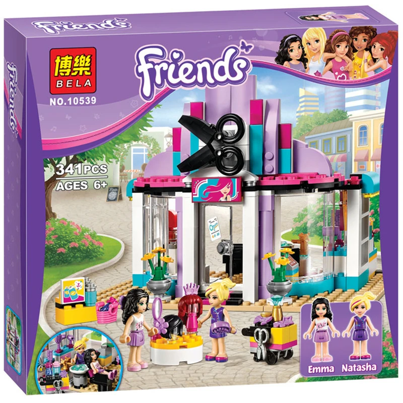 341 шт. 10539 друзей серии Красота салон Building Block Кирпичи Модель игрушки для Детский