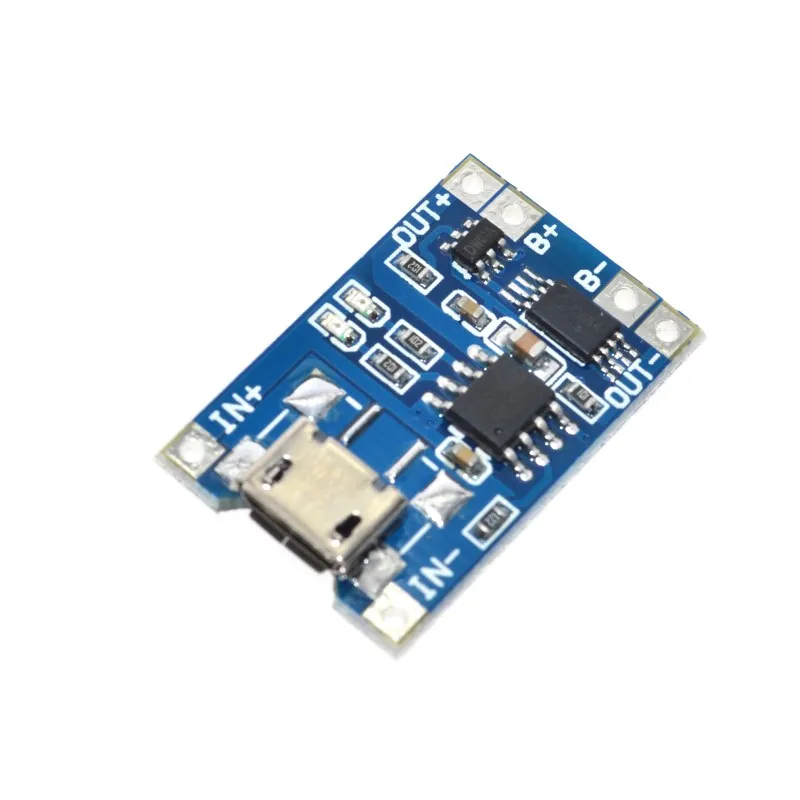 5 шт. Micro USB 5 в 1A 18650 TP4056 модуль зарядного устройства литиевой батареи зарядная плата с защитой двойные функции 1A li-ion