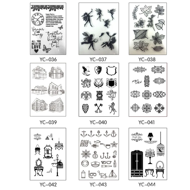 

Transparent PVC scrapbook deco stamp Diary Diy decorative stamps Scrapbooking & Stamping H063