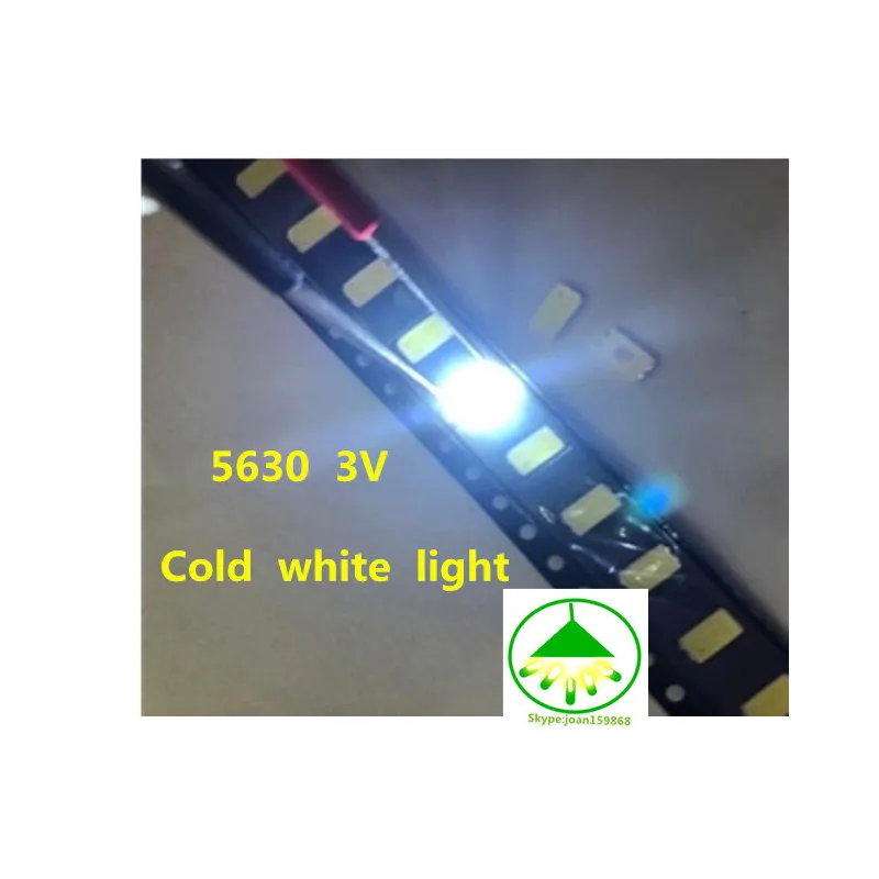 100 шт./лот 5630 3 в SMD светодиодные лампы для SAMSUNG холодный белый ЖК Подсветка ТВ