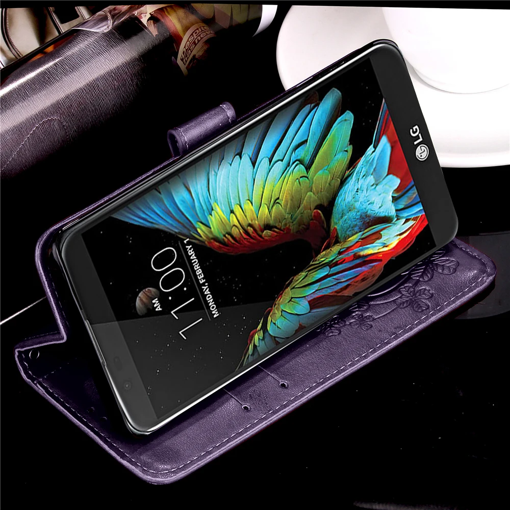 Чехол для LG K10 LGK10 флип Чехол чехол Роскошный кожаный чехол для LG K 10 K10 4 аппарат не привязан к оператору сотовой связи K430ds K430 K420 K420N K410 бумажник чехол для телефона чехол s