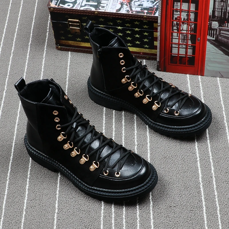CuddlyIIPanda New Arrival Men Ankle Boots Spring Autumn High Quality Fashion British Style Shoes Botas Hombre |